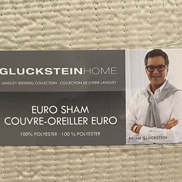 2 Gluckstein, HOME, Langley bedding collection, euro shams; brand new - Picture 6 of 6